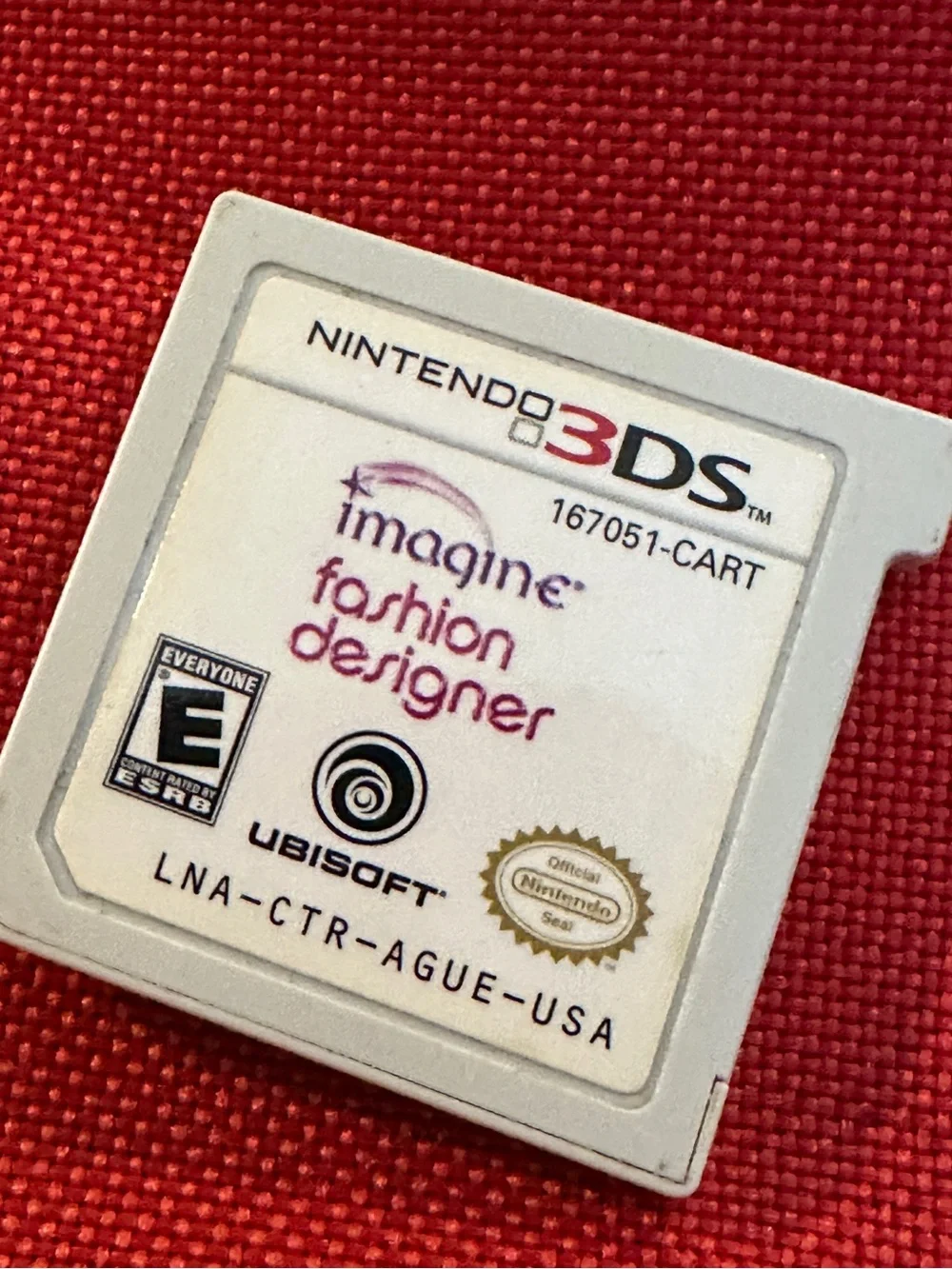 3DS Imagine Fashion Designer Game Cartridge Nintendo y2k